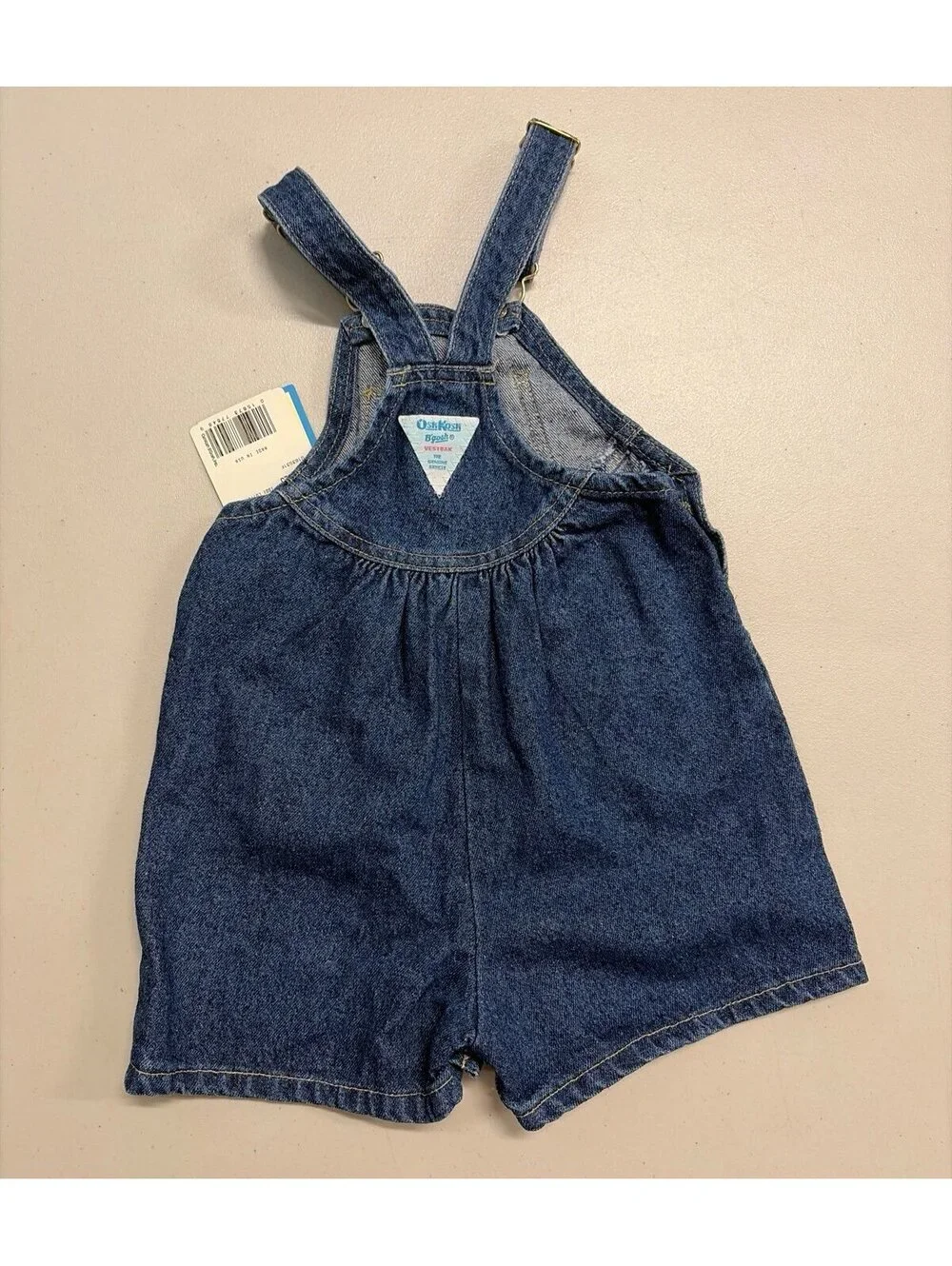 NWT - Vintage oshkosh b’gosh girls denim overalls shortalls - size 3t-